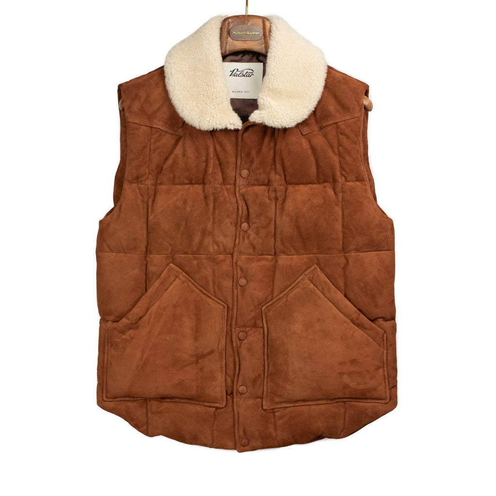 Valstar Yosemite Suede down vest, Brandy marroon – No Man Walks Alone