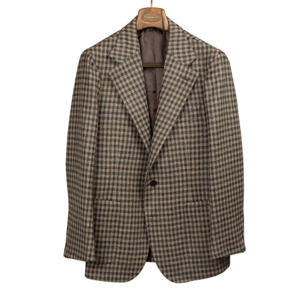 No Man Walks Alone X Sartoria Carrara: Sport Coat In Brown And Green 