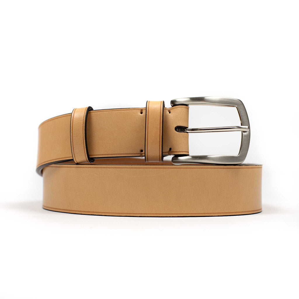 Farnese Natural color calf Olimpo casual belt – No Man Walks Alone