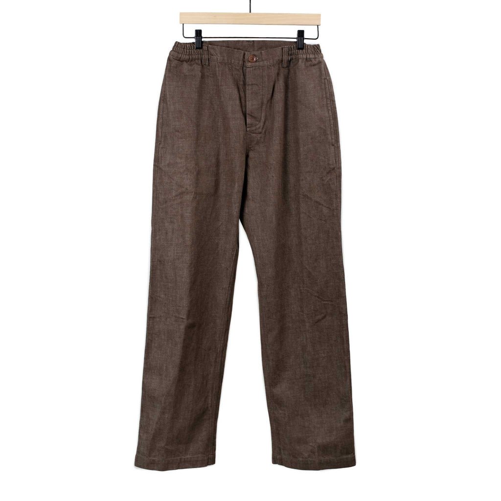 3rd master ジミン 3sixteen FW25 Harvest Pant in brown Japanese denim – No Man Walks