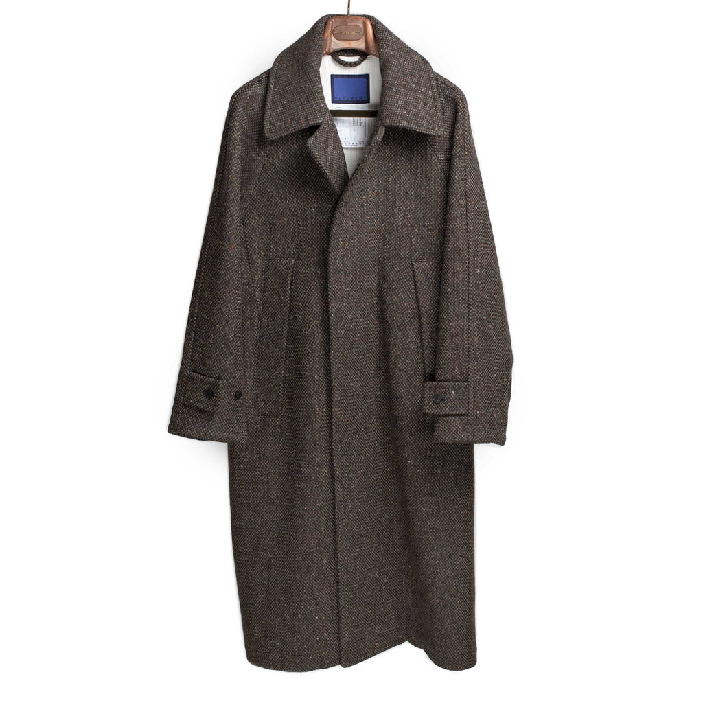 Document FW25 Balmacaan in brown Molloy & Sons donegal tweed – No