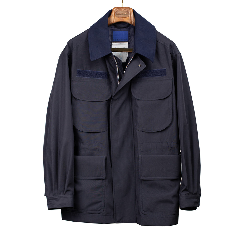 Document SS25 Field jacket in water-repellant Japanese wool/poly