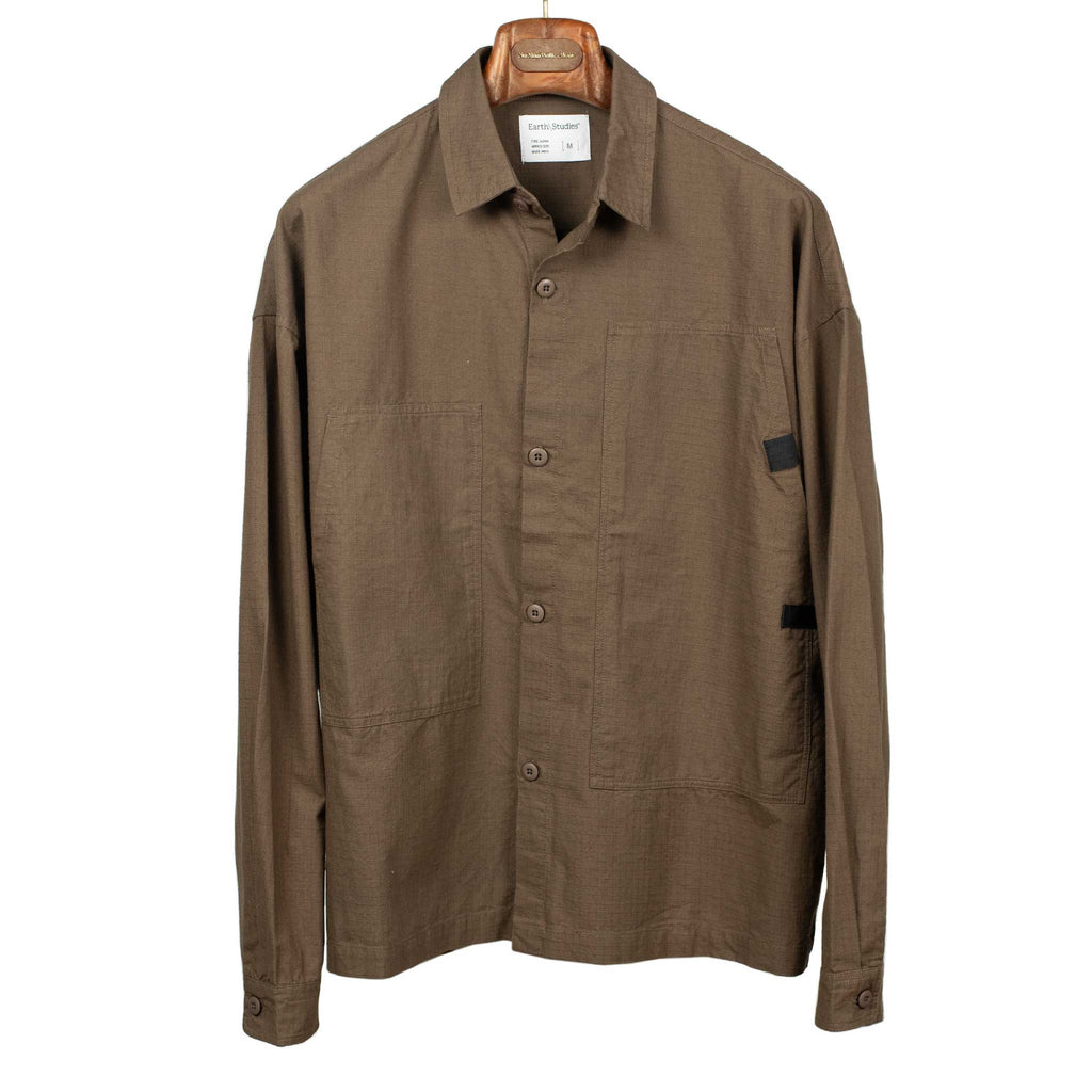 Research shirt in Chestnut cotton ripstop