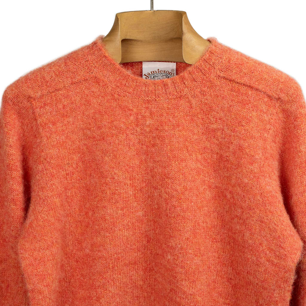 Jamieson's Shaggy brushed Shetland wool crewneck sweater