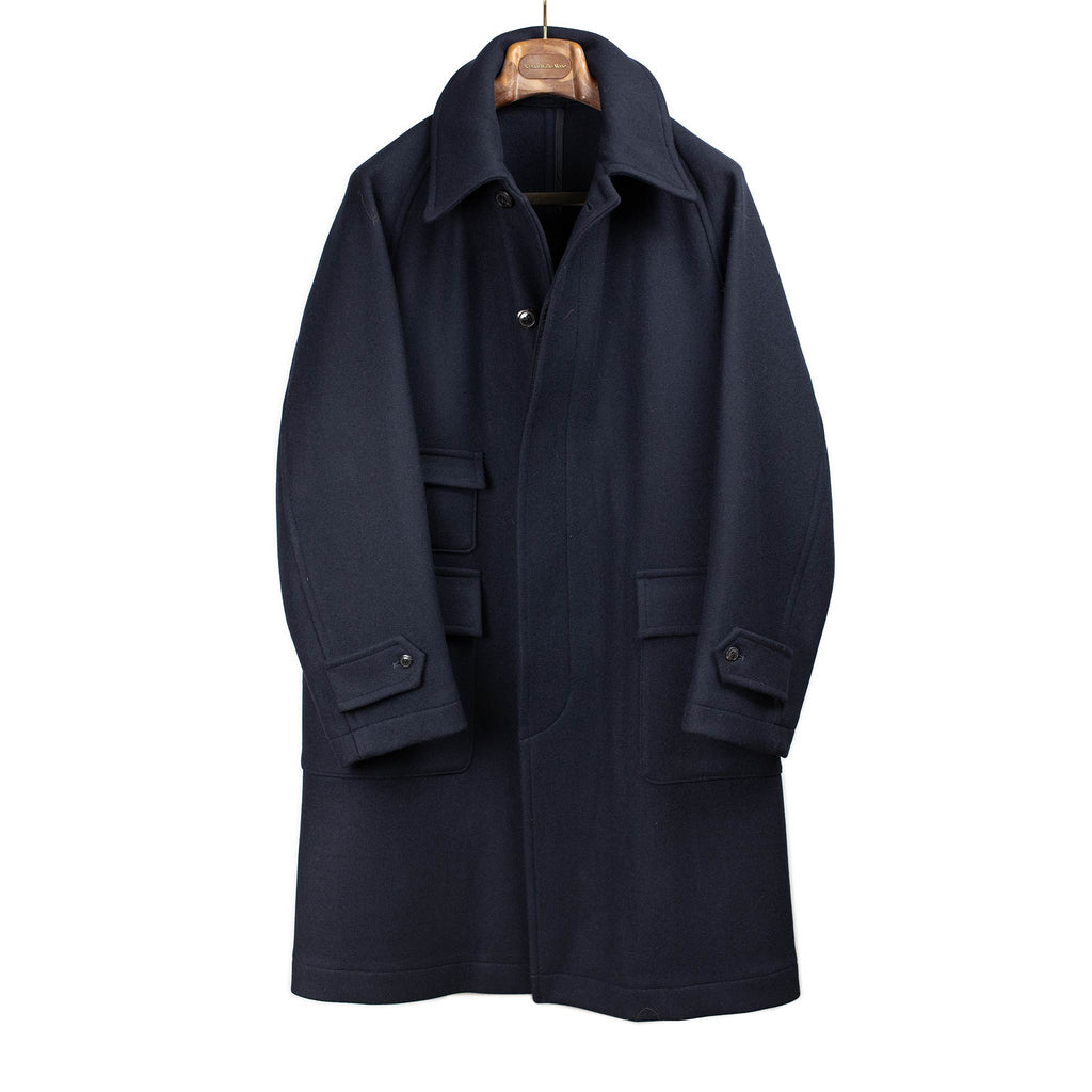 Kaptain Sunshine FW25 Traveller Coat top navy – No Man Walks Alone