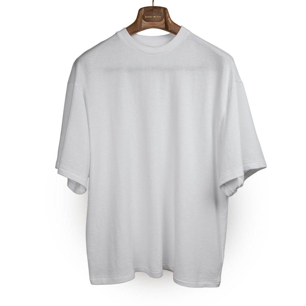 Kaptain Sunshine FW26 Half sleeve t-shirt in white mini terry