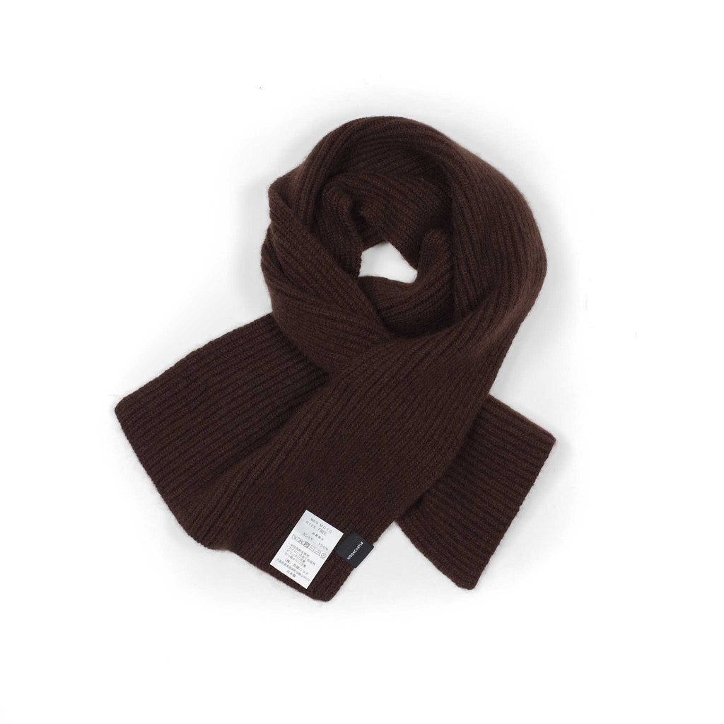 MOONCASTLE CASHMERE SCARF ブラウン Mooncastle_Made_in_Osaka_Japan