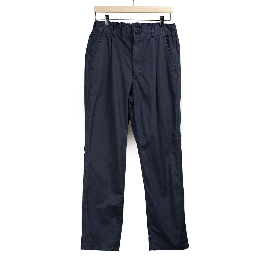 Sage de Cret FW26 Single pleat easy pants in navy blue washed high