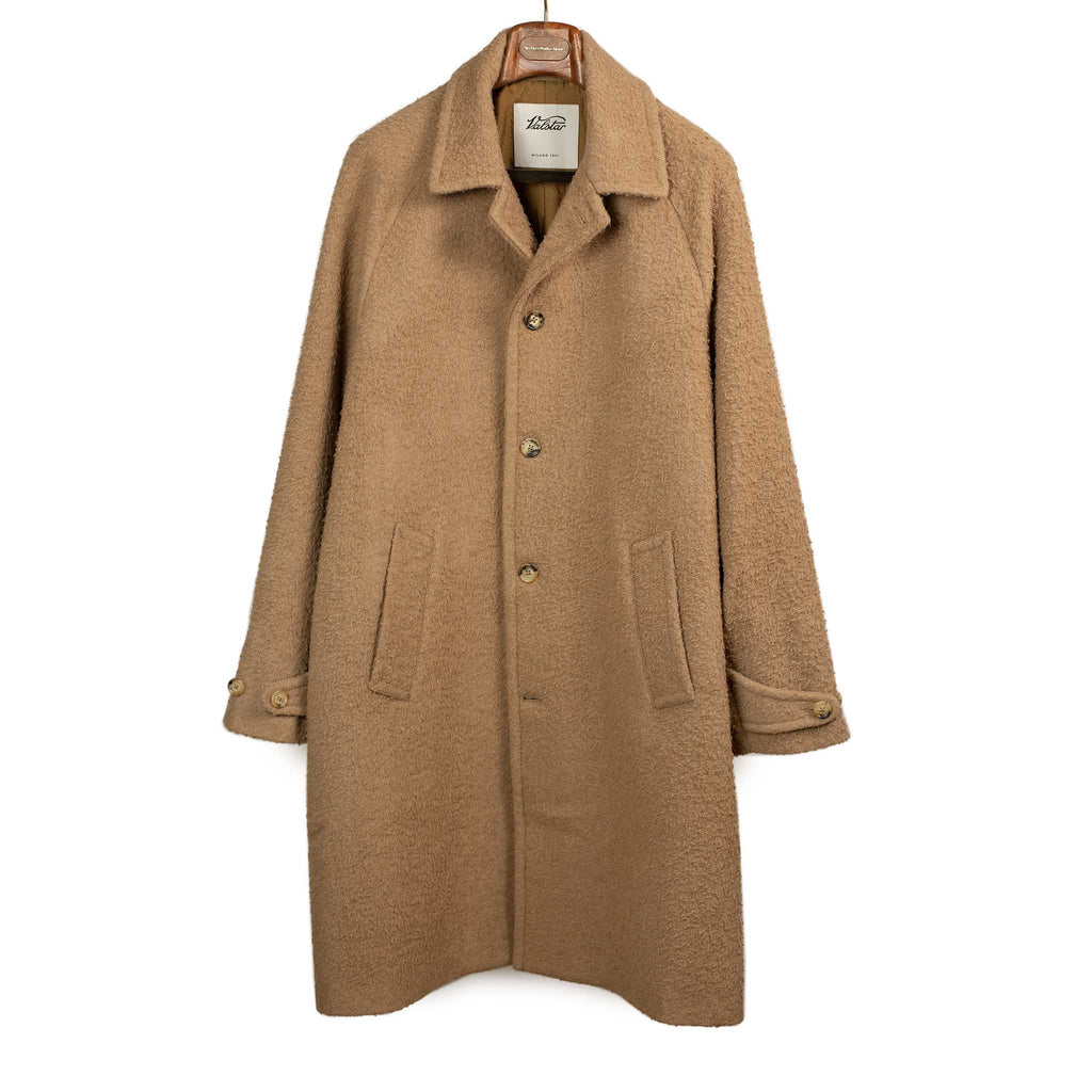 Valstar Vittorio raglan coat in beige casentino camelhair wool – No 