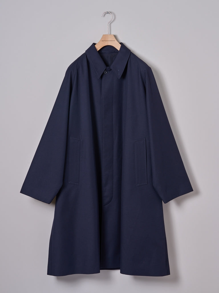 PRE-ORDER DEPOSIT FW26] Walker Coat in navy wool cavalry twill