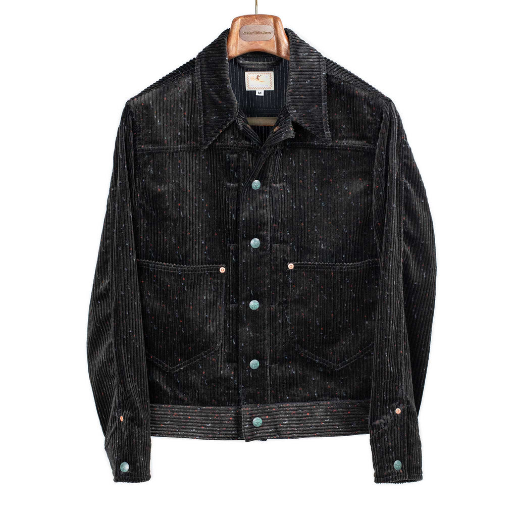 Wythe FW25 Ranch Jacket in night sky Italian wide-wale donegal