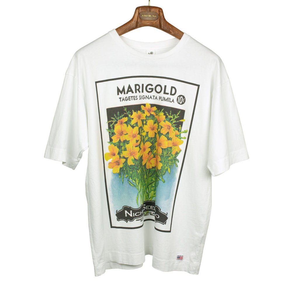 SS21 marigold flower seeds t-shirt