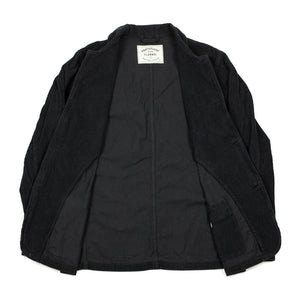 Labura chore coat in black cotton corduroy