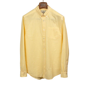 Atlantico shirt in yellow and white striped cotton seersucker