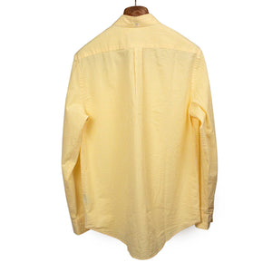 Atlantico shirt in yellow and white striped cotton seersucker