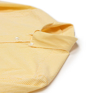 Atlantico shirt in yellow and white striped cotton seersucker