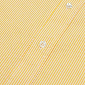 Atlantico shirt in yellow and white striped cotton seersucker