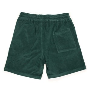 Easy shorts in green cotton mix terry