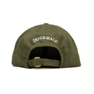 Ball cap in olive cotton canvas