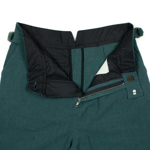 Karl side tab shorts in petrol ramie