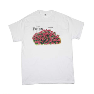 Maiden Pinks flower patch t-shirt
