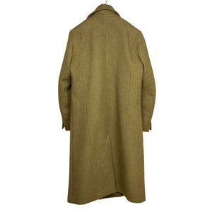 Double-breasted long Great Coat in forest green wool (10th Anniversary Capsule)