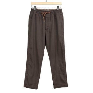 Fujito Easy pants in brown washed twill No Man Walks Alone