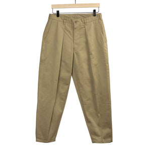 High-rise Riding pants in khaki Officer Chino cloth