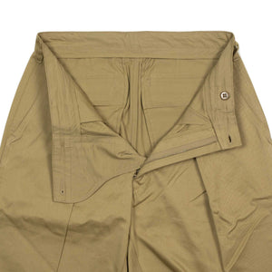 High-rise Riding pants in khaki Officer Chino cloth