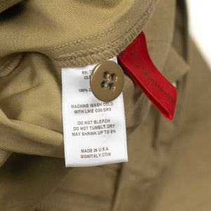 High-rise Riding pants in khaki Officer Chino cloth