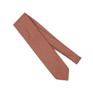 Light copper wool gabardine twill tie