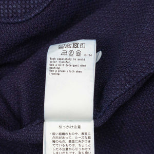 Natural indigo sashiko cotton coverall jacket