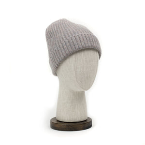 Ribbed hat in Marble 4-ply Geelong wool