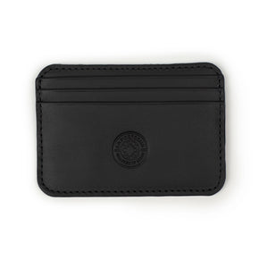 Humphrey double-sided card case in black leather