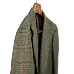 x Sartoria Carrara: Sport coat in exclusive Fox Bros green & brown glencheck flannel (10th anniversary capsule)