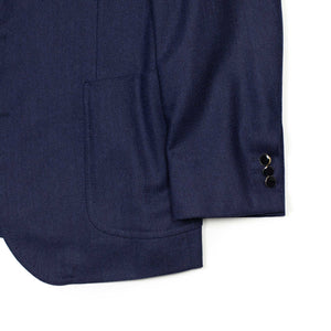 x Sartoria Carrara: Sport coat / blazer in navy herringbone flannel