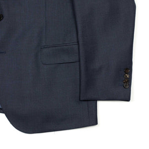 x Sartoria Carrara: jacket in Drapers "Five Stars / Superbio" navy sharkskin wool (separates)