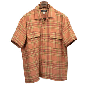 Short sleeve 50s Milano relaxed shirt in Melrose Plaid cotton