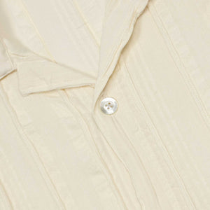 Cabana Shirt in natural rope embroidered cotton