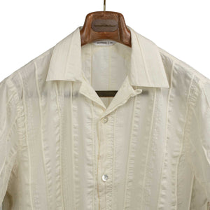 Cabana Shirt in natural rope embroidered cotton