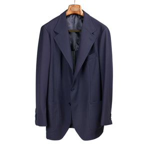 x Sartoria Carrara: ultra-light unlined jacket in navy Ascot 4-ply wool (separates)