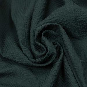 x Sartoria Carrara: chore jacket in dark green wool "seersucker"