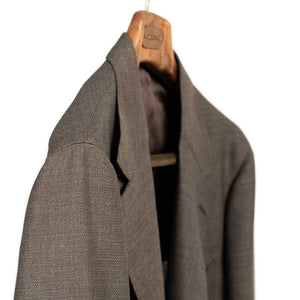 x Sartoria Carrara: ultra-light unlined sport coat in Drapers dark taupe hopsack