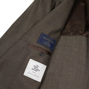 x Sartoria Carrara: ultra-light unlined sport coat in Drapers dark taupe hopsack