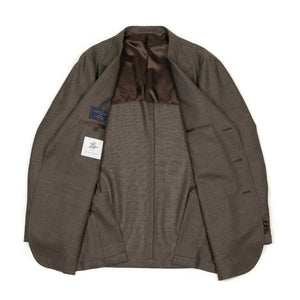 x Sartoria Carrara: ultra-light unlined sport coat in Drapers dark taupe hopsack