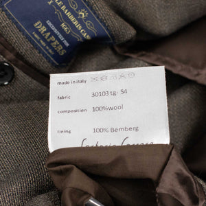 x Sartoria Carrara: ultra-light unlined sport coat in Drapers dark taupe hopsack