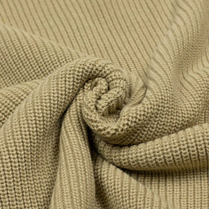 Crewneck sweater in beige pima cotton