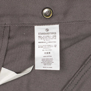 Tanker cargo trousers in faded brown cotton twill