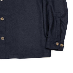 Wool Field Overshirt shirt in Navy wool