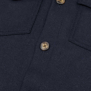 Wool Field Overshirt shirt in Navy wool